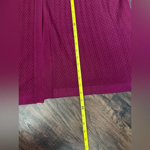 Karen Scott Core Cardigan Open Front Merlot Womens Size 2X NWT Fall Workwear - Picture 8 of 10